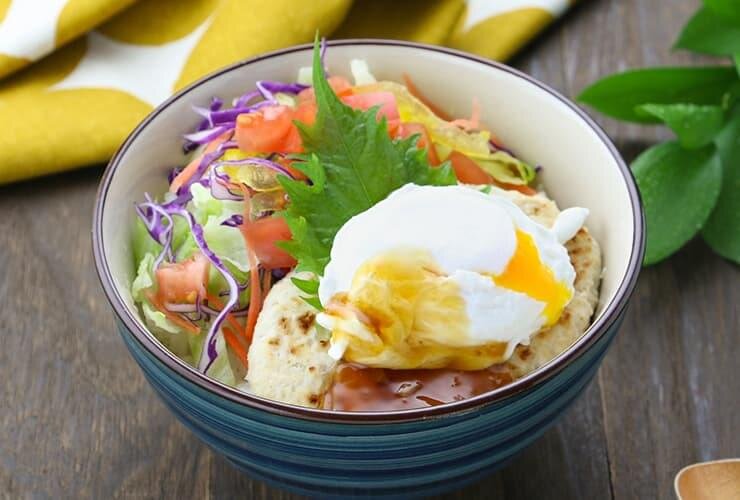 とろとろ卵の和風ロコモコ丼