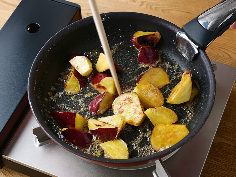 おなかにやさしいレシピ:揚げない大学芋